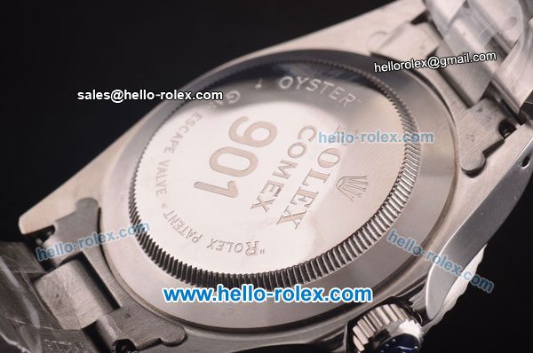 Rolex Submariner Comex Swiss ETA 2836 Automatic Steel Case and Strap with Black Dial - Click Image to Close